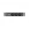 Lanberg PDU-03F-0200-BK maitinimo paskirstymo įrenginys (PDU) 1U juodas 3 AC išėjimai (PDU-03E-0200-IEC-BK)