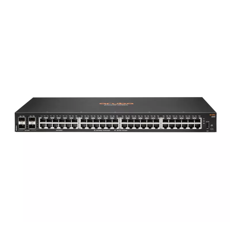 HPE Aruba Networking CX6000 52-Portų valdomas jungiklis (R8N86A) [48x Gigabit LAN, 4x SFP]