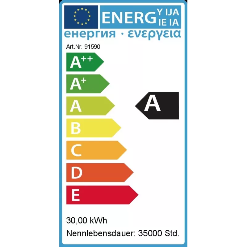 Synergy 21 LED SMD galios LED lustas RGB 30W šilta balta