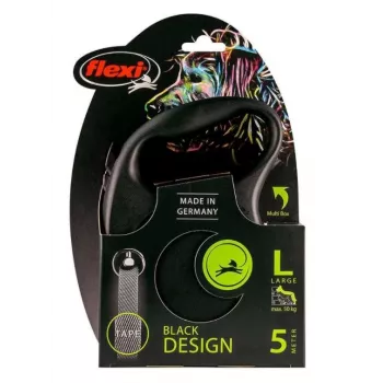 Flexi Black Design L 5 m šunų ištraukiamas pavadėlis