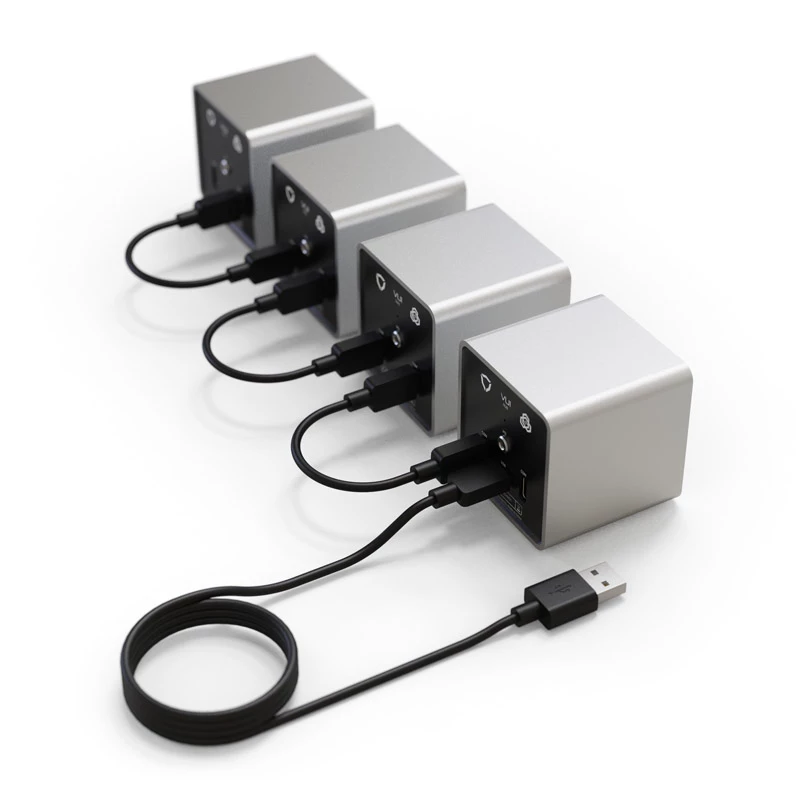 Valdymo ratukas Streacom VU1-Dial Silver USB Type-C – rotacinis valdiklis sistemų ventiliatoriams, RGB ir garsui