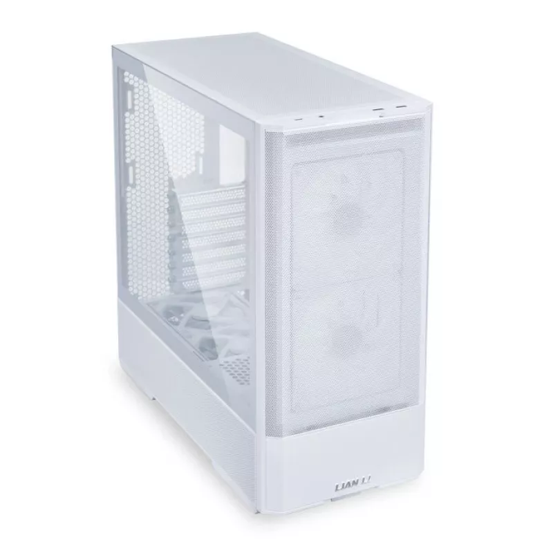 Korpusas MidiTower Lian Li LANCOOL 207 baltas, permatomas šoninis langas, ATX/MicroATX/MiniITX, be maitinimo šaltinio