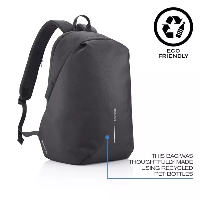 Kuprinė XDDESIGN Bobby Soft su 15,6 col. nešiojamojo kompiuterio skyriumi, 16 L, PET, juoda