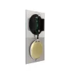 NeXtime klok 3028 OP sieninis laikrodis, 16x30,2 cm, stiklas, sidabrinis