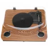 Patefono grotuvas Adler AD 1914 analoginis bėginės pavaros su USB, keramine plokštele, DC varikliu, 33 1/3 aps./min., Bluetooth 5.4, RCA išėjimais, įmontuotais garsiakalbiais