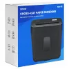 Popierių smulkintuvas SAVIO ND-01, kryžminis pjovimas 4 x 32 mm, 11 l talpa, 230 W, juodas, 72 dB