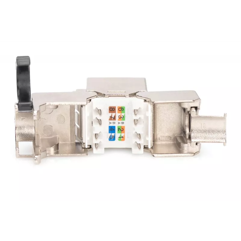 Keystone modulis Digitus CAT 8.1 RJ-45 ekranuotas plokščias baltas