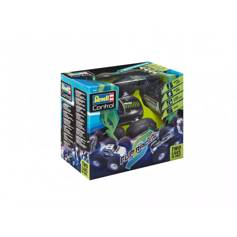 Revell Control 24634 Stunt Car FlipRace Įėjimo lygio elektrinis RC monster sunkvežimis su visų ratų pavara (24634)