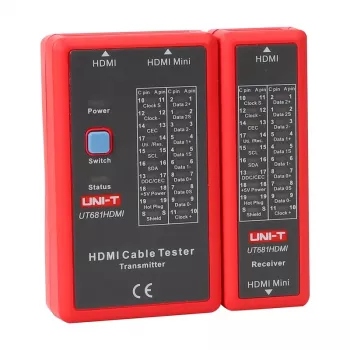 HDMI kabelių testeris UNI-T UT681HDMI – HDMI tęstinumo ir laidų tikrinimas