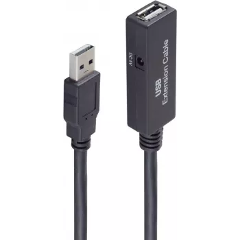 USB laidas ShiverPeaks BS13-29055 5m USB A juodas