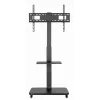 Gembird TVS-75S-02 TV grindinis stovas su ratukais, 37–75 col., juodas