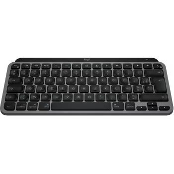 Logitech Master Series MX Keys Mini for Mac – klaviatūra – kompaktiška – su apšvietimu – belaidė – Bluetooth LE – AZERTY – prancūziška – Space-Grey (920-012646)
