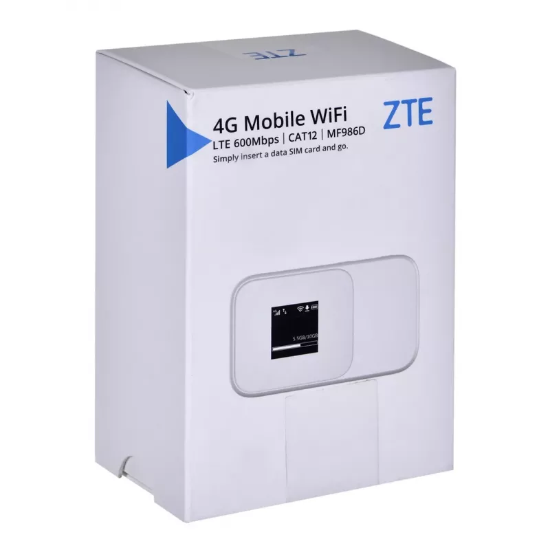 Maršrutizatorius ZTE MF986D 4G UFI LTE CAT12/13 1x USB Type C, 1x SIM lizdas, 2x TS-9