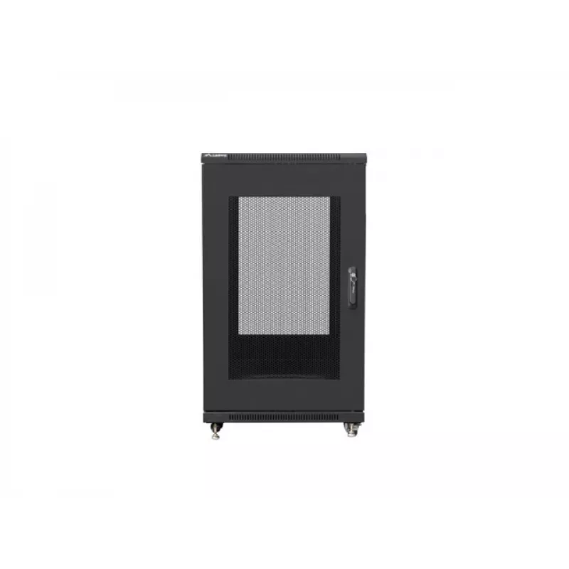 Stovimas 19 inch spintos stovas LANBERG FF01-6822-23B 22U, 1159×600×800 mm, IP20, ratukai, rakinamas, juodas