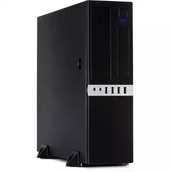Inter-Tech IT-503 – SFF korpusas – Mini-ATX – be maitinimo šaltinio (TFX12V) – matinė juoda – USB/Audio (88881270)