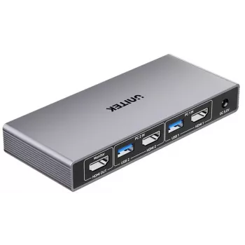 Unitek KVM jungiklis 4K@60Hz USB 3.0 HDMI