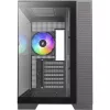 Korpusas Silentware View A-RGB Black VIEWBLACK vidutinis bokštas su A-RGB apšvietimu