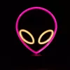 Stalinė lempa MANTA SNL86PK Style Neon Lights UFO Pink – dekoratyvinė neoninė rožinė lempa