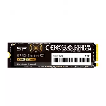 SSD M.2 2280 2 TB Silicon Power US75 PCIe 4.0 NVMe, Skaitymo greitis 7000 MB/s, Rašymo greitis 6000 MB/s