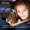 Varta 16618 – Segtuvinis žibintuvėlis, juodas-sidabrinis, LED, 9 lm