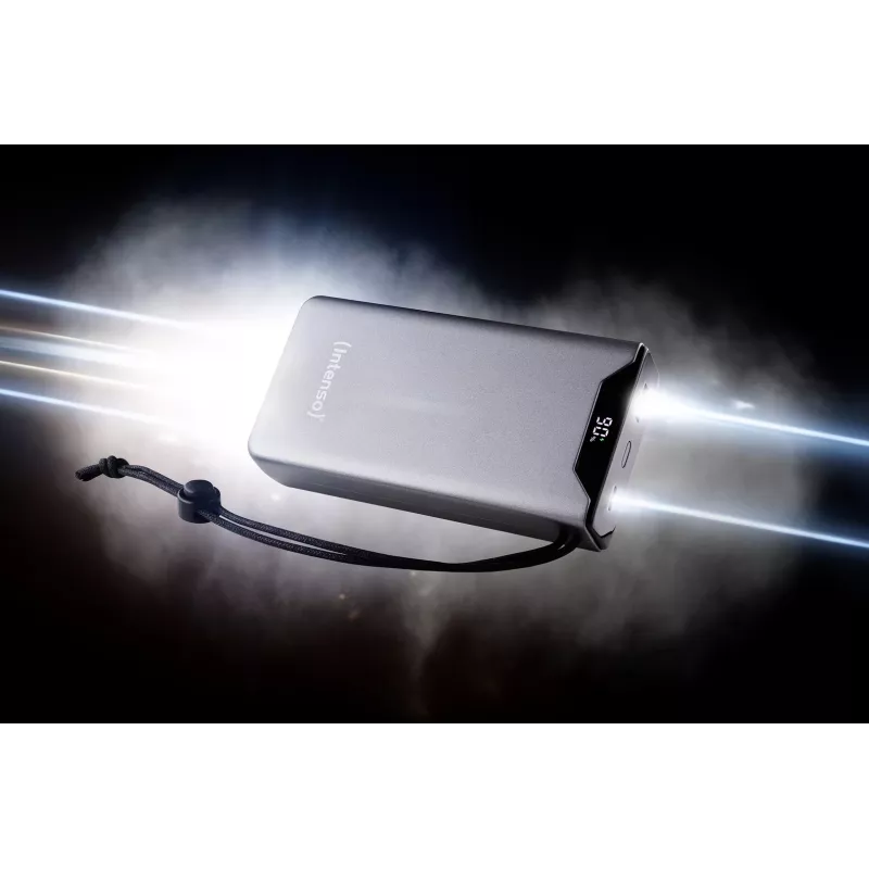 Power bank INTENSO 7332054 — 20000 mAh, PD 3.0 & QC 3.0, 20 W, USB-A + USB-C, pilka