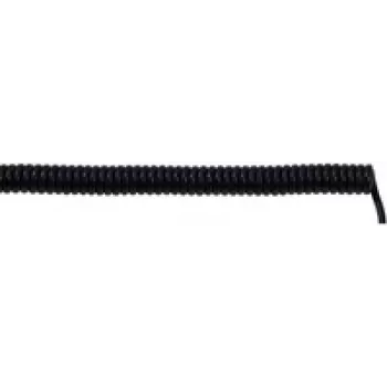 LAPP 73220243 spiralinis kabelis UNITRONIC® SPIRAL 1200 mm / 1600 mm 2 x 0,25 mm² juodas 5 vnt.