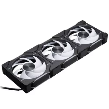 Phanteks D30 120mm ARGB PWM korpuso ventiliatoriai - juodi, 3 vnt. pakuotė