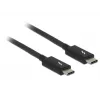 Thunderbolt kabelis DeLOCK 84845 1 m 20 Gbit/s Juoda