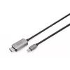 DIGITUS DB-340109-010-S adapterinis laidas - Mini DisplayPort (kištukas) į HDMI (kištukas) - 1,0 m - palaiko 8K 60 Hz - juoda