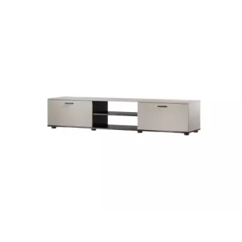 TV spintelė Cama Meble SOHO 180x43x37 cm kashmyro viršus, juodas rėmas