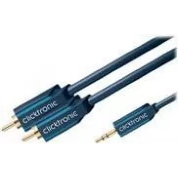 MP3 adapterio laidas (3,5 mm garso lizdas / 2x RCA kištukas) - 3,0 m