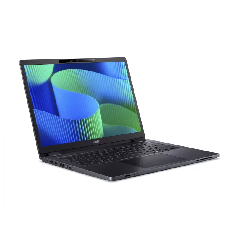 Acer TravelMate TMP414-53-G2-TCO-585Q | Nešiojamas kompiuteris | 14 colių | WUXGA | Intel Core 5 120U | 16 GB DDR5 | 256 GB SSD | Intel Iris Xe | Mėlynas