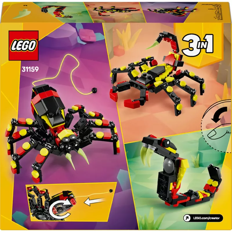 LEGO Creator 3-in-1 pastatomas voras 31159 — 153 detalės, nuo 7 metų, 110×150×50 mm