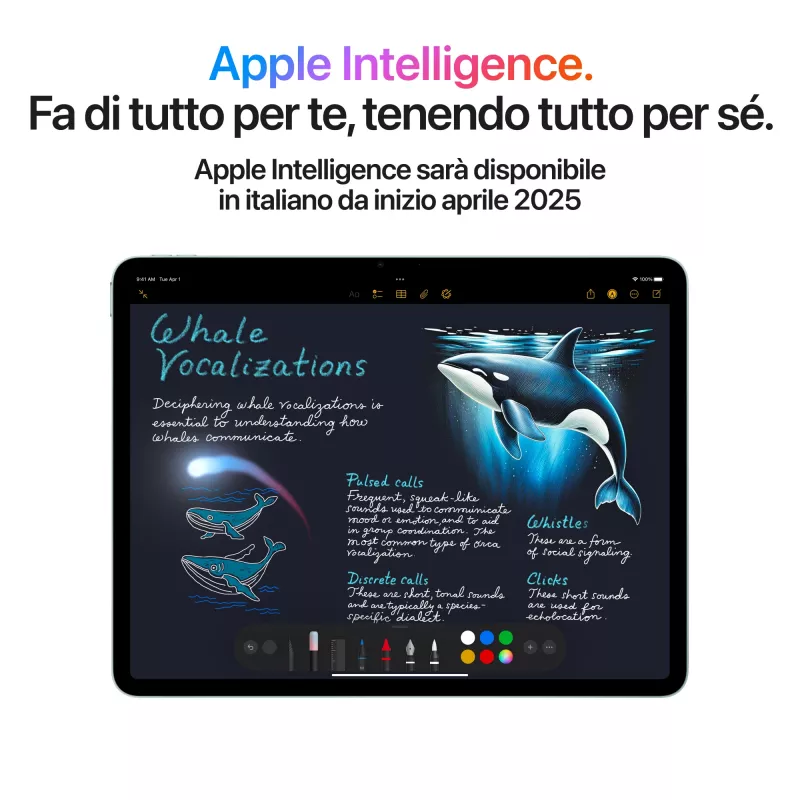 Apple iPad Air 2025 7 kartos 11 colių 128GB M3 Violetinė ITA MCA04TY/a