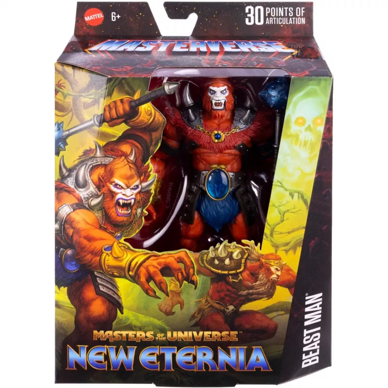 Veiksmo figūrėlė MATTEL Masterverse Core Beast Man JBP80 – kolekcinė judama figūrėlė