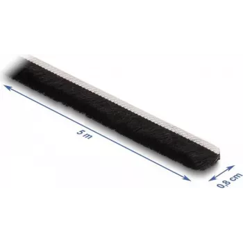 DeLOCK savaiminio lipnumo šepetėlio juostelė 8 mm, 5 m, juoda