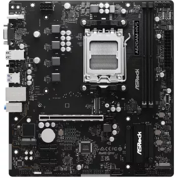 Motininė plokštė ASRock A620AM-HVS Micro ATX – AMD A620A, Socket AM5, DDR5, 2 DIMM, iki 128 GB, HDMI 2.1, M.2 2280