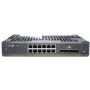 Jungiklis Juniper EX4100-F-12P, 12 prievadų 10/100/1000BaseT PoE+, 2 prievadai 1G/2.5G/10GBaseT, 4 prievadai 10G SFP+, be ventiliatorių, PoE++ maitinamas, standartinė programinė įranga