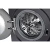 Skalbimo mašina LG F2WR508S2M – priekinė pakrova, 8 kg, 1200 aps./min., A energijos klasė, 60×48 cm, LED, vidurio juoda