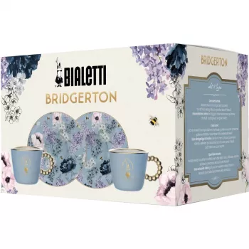 Bialetti Bridgerton Espreso puodeliai 2 vnt. x 80 ml mėlyni