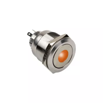 DimasTech vandalizmui atsparus mygtukas 25 mm Silverline Dot RGB PD216