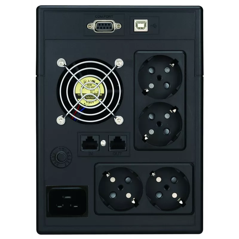 Nepertraukiamo maitinimo šaltinis PowerWalker VI 3000 SCL FR 3 kVA / 1,8 kW, Line-Interactive, 4× Type E lizdai, 18 Ah baterija (2×12 V)