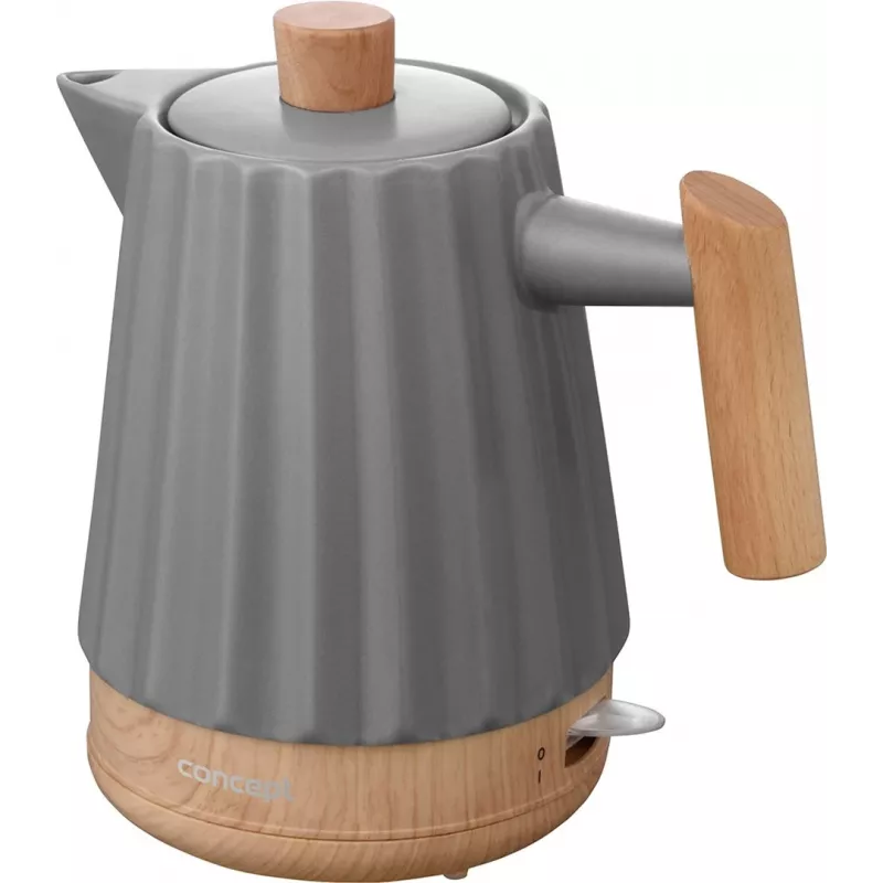 Concept RK0092 Keraminis elektrinis virdulys 1,5 l Tamsiai pilkas