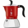 Stovetopinis espreso kavos virimo aparatas BIALETTI FIAMMETTA 2TZ Induction raudonas, 2 puodeliai