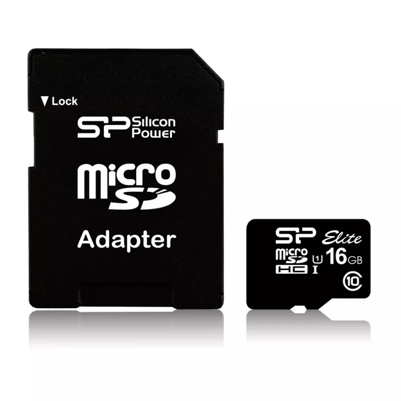 Silicon Power Elite 16 GB MicroSDHC Class 10 UHS-I atminties kortelė