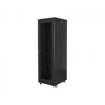 Laisvai pastatomas serverytės stovas LANBERG FF01-6842-23B 42U, 800 mm gylis, 600 mm plotis, 95 kg, IP20, juoda
