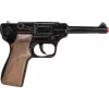 Metalinis žaislinis policijos revolveris Gonher 8 šūviams, metalinė konstrukcija, modelis 258441