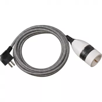 Brennenstuhl 1161830 Prailginimo laidas 3 m 1 AC išvadas Vidaus Juoda - Balta (1161830)