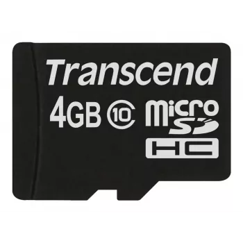 Transcend 4GB MicroSDHC Class 10 atminties kortelė TS4GUSDC10