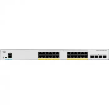 Cisco Catalyst 1000-24P-4G-L valdomas jungiklis, 24x Gigabit PoE+ (195 W), 4x SFP